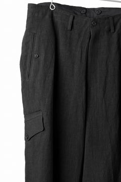画像をギャラリービューアに読み込む, Y's for men MILITARY DETAIL PANTS / 40 LINEN (BLACK)