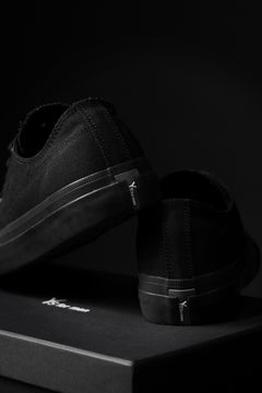 画像をギャラリービューアに読み込む, Y's for men LOW TOP SNEAKER / COTTON CANVAS (BLACK)
