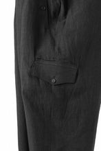 画像をギャラリービューアに読み込む, Y's for men MILITARY DETAIL PANTS / 40 LINEN (BLACK)