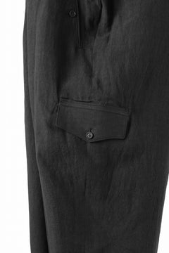 画像をギャラリービューアに読み込む, Y's for men MILITARY DETAIL PANTS / 40 LINEN (BLACK)