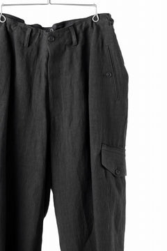 画像をギャラリービューアに読み込む, Y's for men MILITARY DETAIL PANTS / 40 LINEN (BLACK)