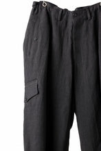 画像をギャラリービューアに読み込む, Y's for men MILITARY DETAIL PANTS / 40 LINEN (BLACK)