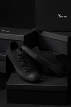 画像をギャラリービューアに読み込む, Y's for men LOW TOP SNEAKER / COTTON CANVAS (BLACK)
