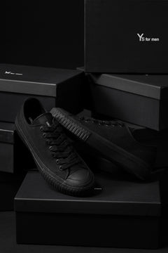 画像をギャラリービューアに読み込む, Y's for men LOW TOP SNEAKER / COTTON CANVAS (BLACK)