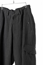 画像をギャラリービューアに読み込む, Y's for men MILITARY DETAIL PANTS / 40 LINEN (BLACK)