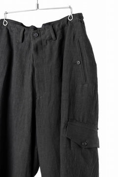 画像をギャラリービューアに読み込む, Y's for men MILITARY DETAIL PANTS / 40 LINEN (BLACK)