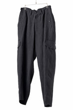 画像をギャラリービューアに読み込む, Y's for men MILITARY DETAIL PANTS / 40 LINEN (BLACK)