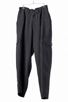 画像をギャラリービューアに読み込む, Y's for men MILITARY DETAIL PANTS / 40 LINEN (BLACK)