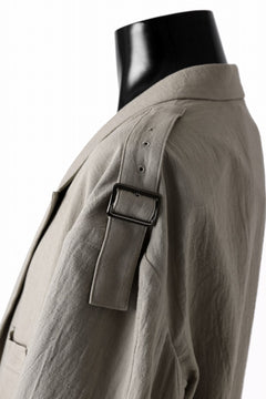 画像をギャラリービューアに読み込む, Y's for men 2 BUTTONS JACKET WITH SHOULDER BUCKLES / COTTON LINEN VIYELLA (BEIGE)