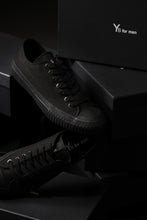 画像をギャラリービューアに読み込む, Y's for men LOW TOP SNEAKER / COTTON CANVAS (BLACK)