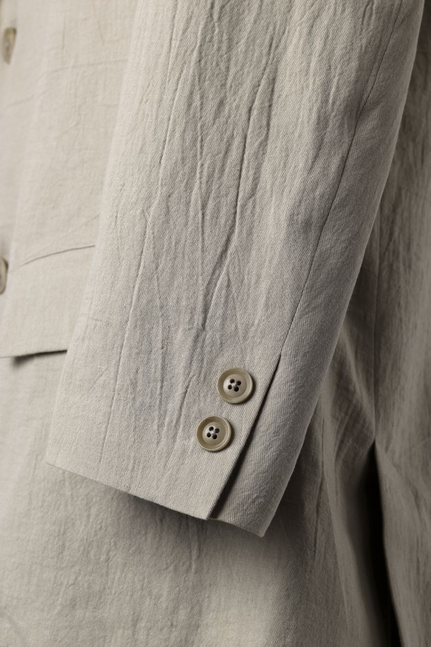 画像をギャラリービューアに読み込む, Y's for men 2 BUTTONS JACKET WITH SHOULDER BUCKLES / COTTON LINEN VIYELLA (BEIGE)