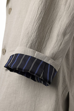画像をギャラリービューアに読み込む, Y's for men 2 BUTTONS JACKET WITH SHOULDER BUCKLES / COTTON LINEN VIYELLA (BEIGE)