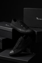 画像をギャラリービューアに読み込む, Y's for men LOW TOP SNEAKER / COTTON CANVAS (BLACK)