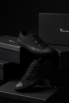 画像をギャラリービューアに読み込む, Y's for men LOW TOP SNEAKER / COTTON CANVAS (BLACK)