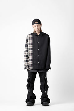 画像をギャラリービューアに読み込む, A.F ARTEFACT CARGO FLARE BAGGY PANTS / LUXE-TWILL (BLACK)