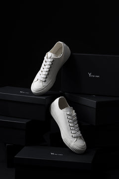 画像をギャラリービューアに読み込む, Y's for men LOW TOP SNEAKER / COTTON CANVAS (WHITE)