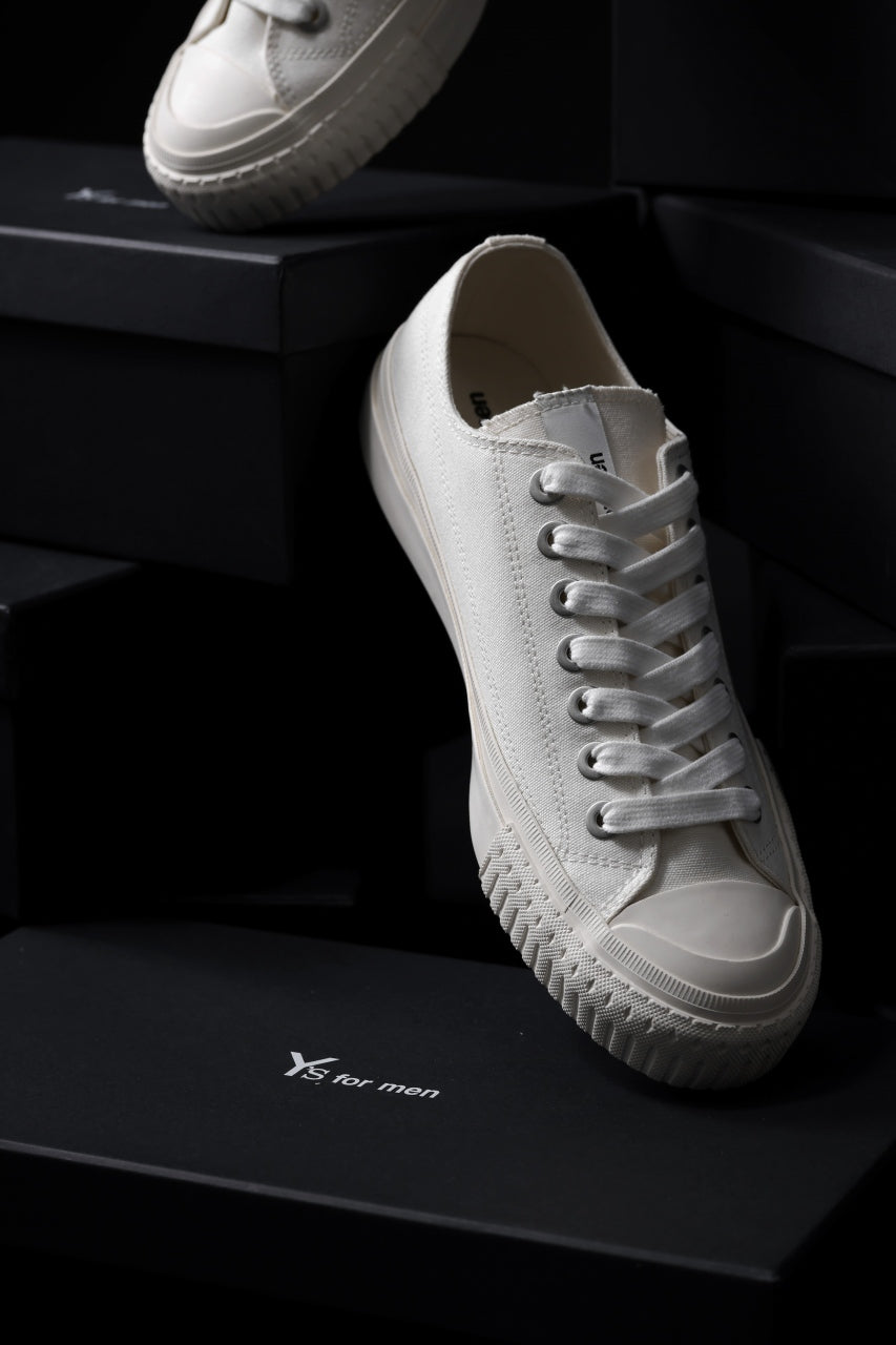 画像をギャラリービューアに読み込む, Y's for men LOW TOP SNEAKER / COTTON CANVAS (WHITE)