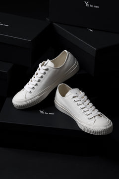 画像をギャラリービューアに読み込む, Y's for men LOW TOP SNEAKER / COTTON CANVAS (WHITE)