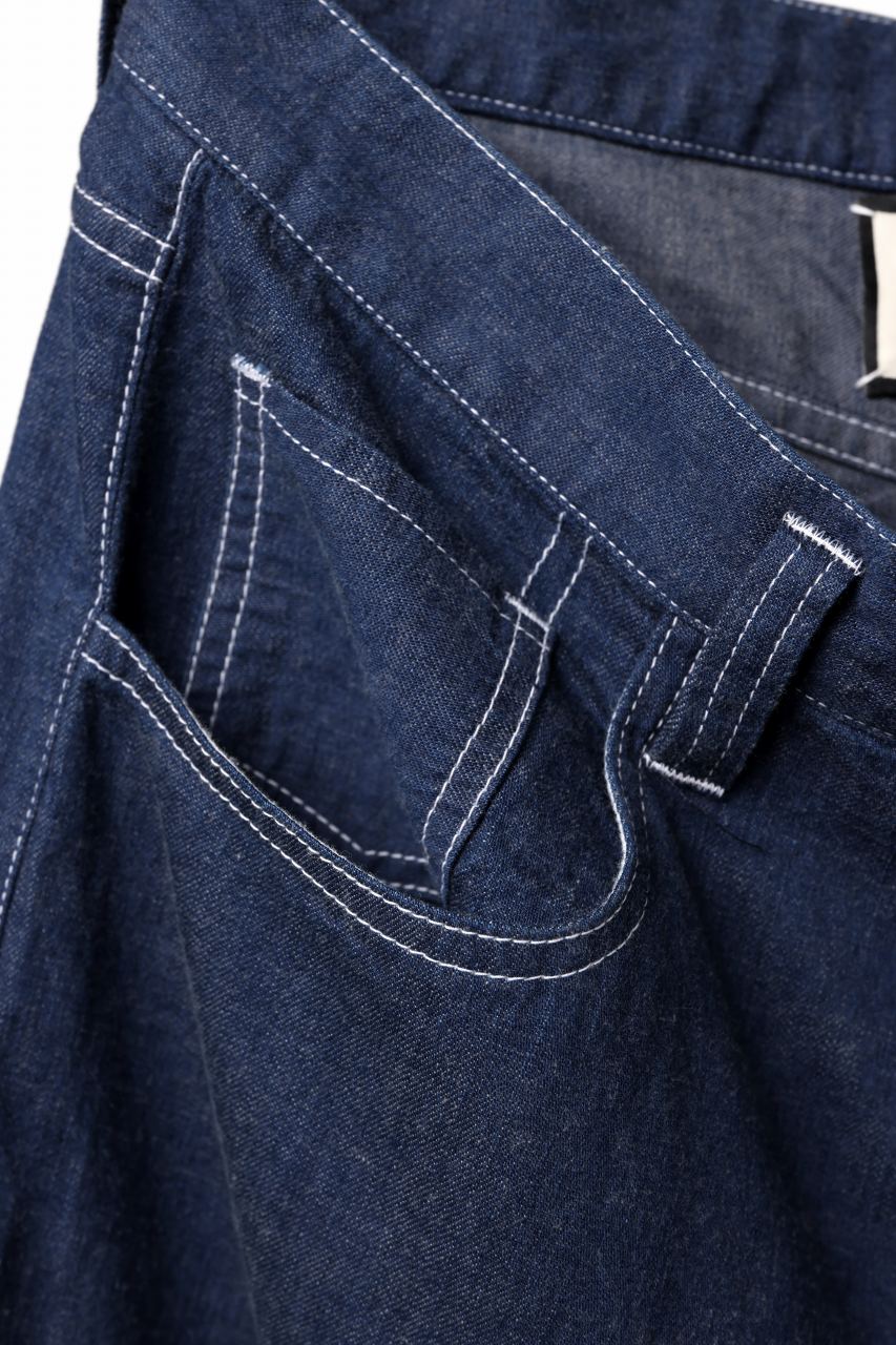 画像をギャラリービューアに読み込む, N/07 WIDE-TAPARED JEANS / 7.3oz CHAMBRAY DENIM (INDIGO ONE WASHED)