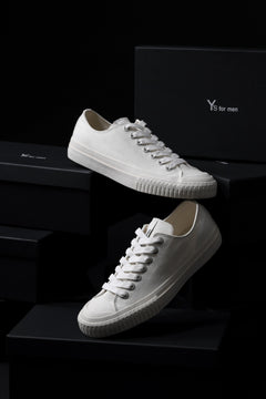 画像をギャラリービューアに読み込む, Y's for men LOW TOP SNEAKER / COTTON CANVAS (WHITE)