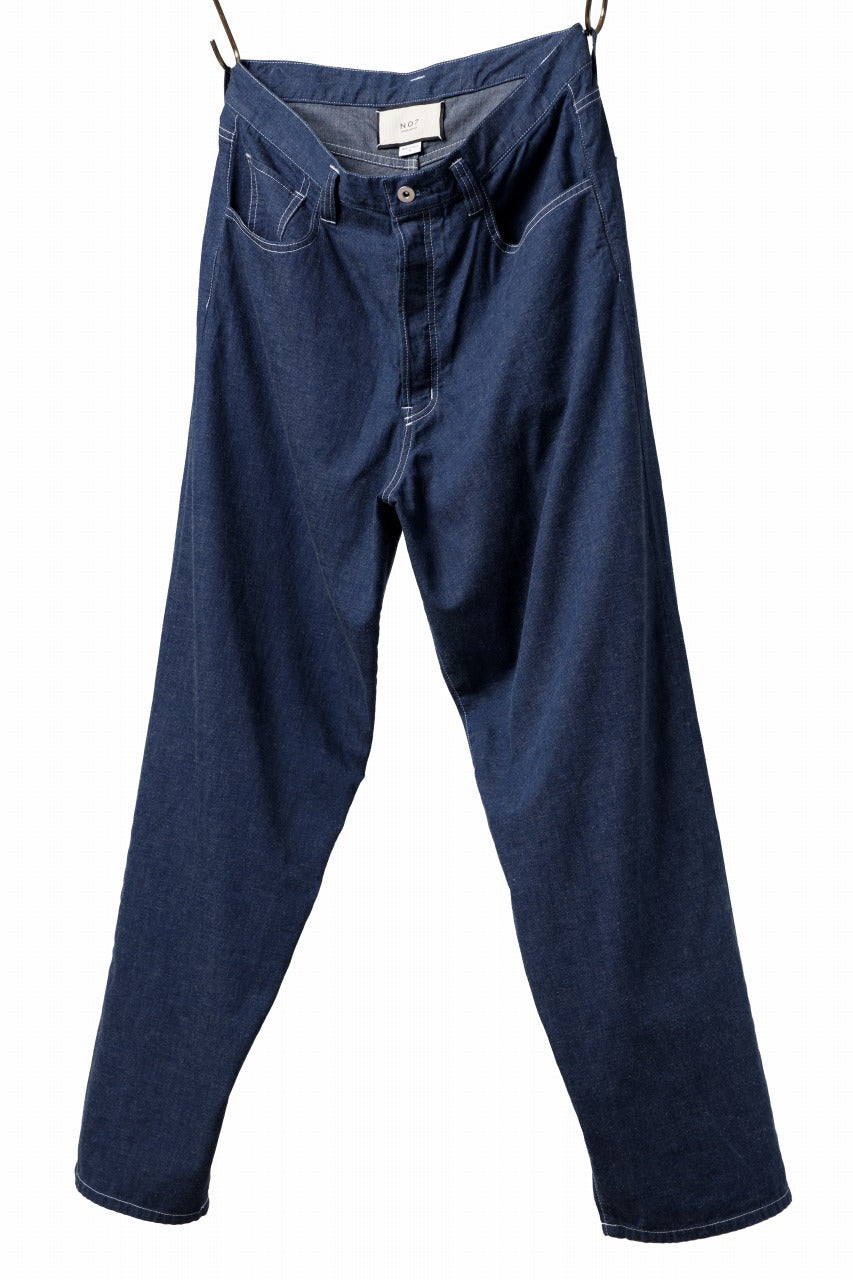 画像をギャラリービューアに読み込む, N/07 WIDE-TAPARED JEANS / 7.3oz CHAMBRAY DENIM (INDIGO ONE WASHED)
