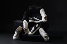 画像をギャラリービューアに読み込む, Y's for men LOW TOP SNEAKER / COTTON CANVAS (BLACK x WHITE)