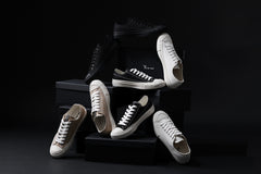 画像をギャラリービューアに読み込む, Y's for men LOW TOP SNEAKER / COTTON CANVAS (BLACK x WHITE)