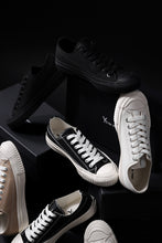 画像をギャラリービューアに読み込む, Y's for men LOW TOP SNEAKER / COTTON CANVAS (BLACK x WHITE)