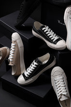 画像をギャラリービューアに読み込む, Y's for men LOW TOP SNEAKER / COTTON CANVAS (BLACK x WHITE)