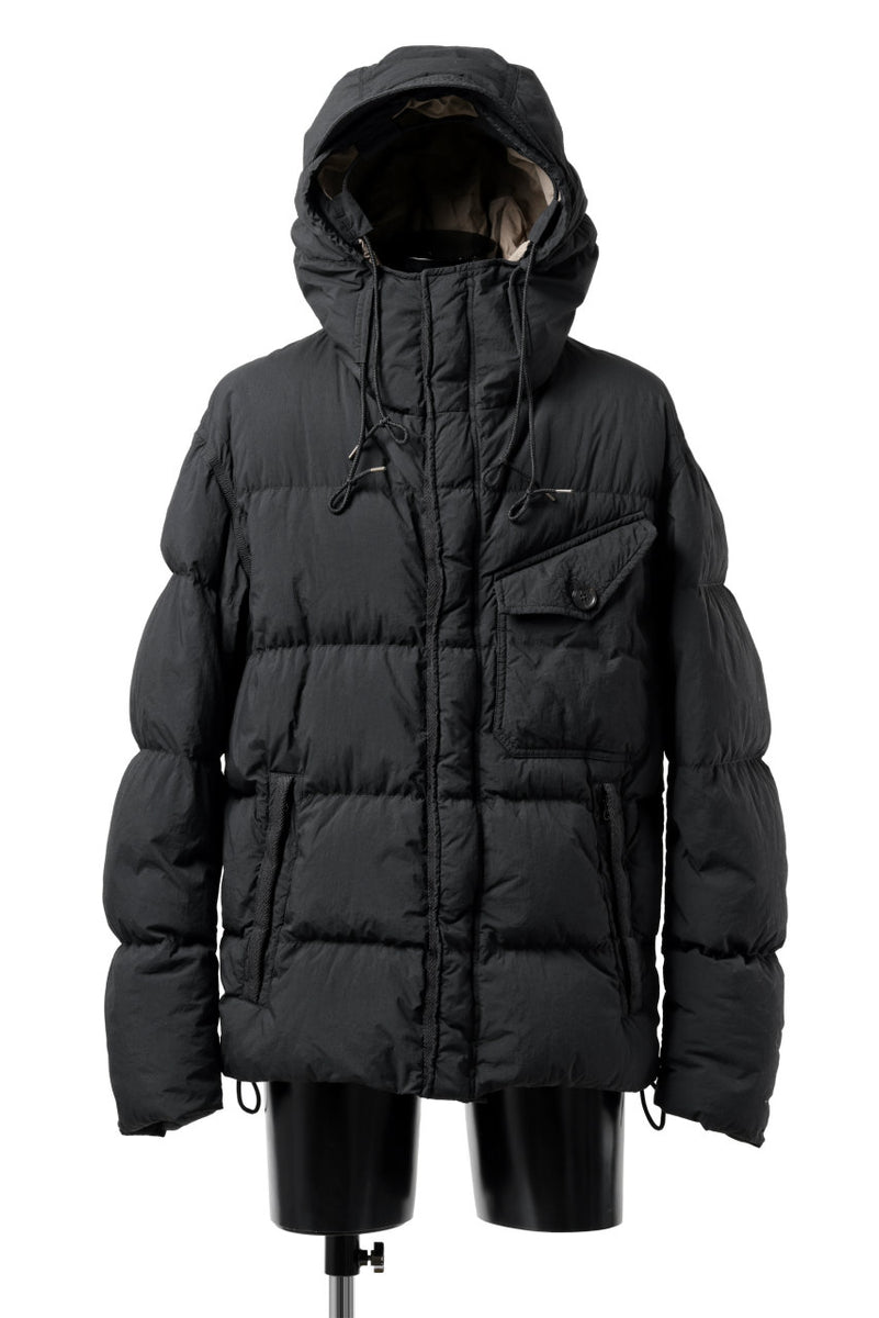 Ten c SURVIVAL DOWN JACKET / GARMENT DYED (BLACK)の商品ページ