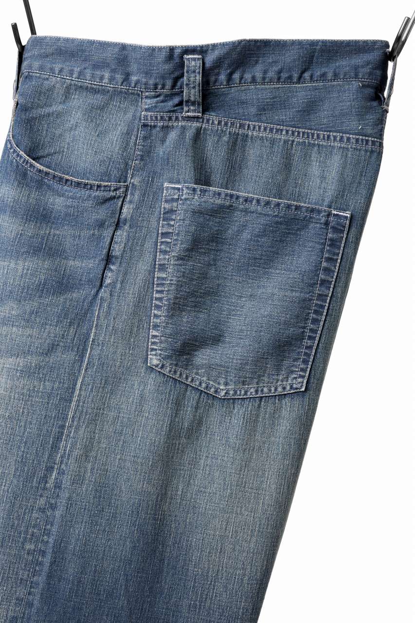 画像をギャラリービューアに読み込む, N/07 WIDE-TAPARED JEANS / 7.3oz CHAMBRAY DENIM (INDIGO USED)