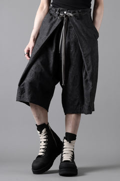 画像をギャラリービューアに読み込む, A.F ARTEFACT ZIP FOLDING TUCK SHORTS / PAISLEY JACQUARD (BLACK)