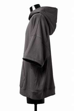 画像をギャラリービューアに読み込む, A.F ARTEFACT PYRA PATTERN PRINT SWEAT HOODIE SHORT SLEEVE (GREY)