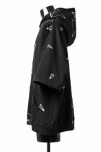 画像をギャラリービューアに読み込む, A.F ARTEFACT PYRA PATTERN PRINT SWEAT HOODIE SHORT SLEEVE (BLACK)