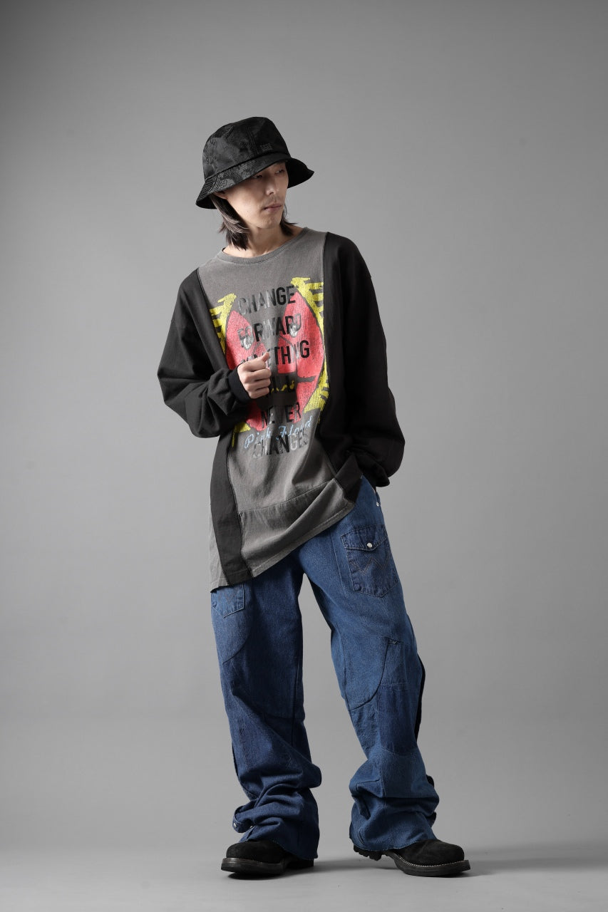 画像をギャラリービューアに読み込む, CHANGES LOOSEY REMAKE PANTS  / MADE BY VTG Wrangler SHIRT (INDIGO #B)