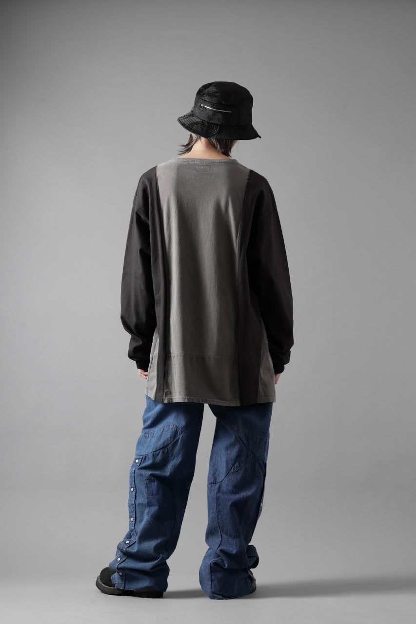 画像をギャラリービューアに読み込む, CHANGES LOOSEY REMAKE PANTS  / MADE BY VTG Wrangler SHIRT (INDIGO #A)