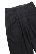 画像をギャラリービューアに読み込む, Y's for men SIDE TAPE SUIT PANTS / RAYON HEATHER STRIPE (BLACK)