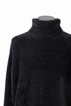 画像をギャラリービューアに読み込む, TARO HORIUCHI / th products Mole Turtle Knit / feather mogol shaggy knit (black)