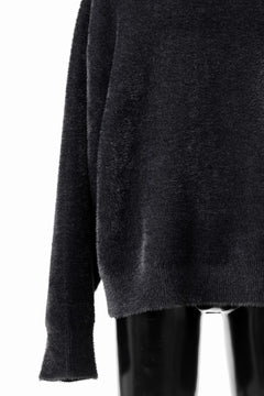 画像をギャラリービューアに読み込む, TARO HORIUCHI / th products Mole Turtle Knit / feather mogol shaggy knit (black)
