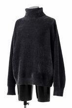 画像をギャラリービューアに読み込む, TARO HORIUCHI / th products Mole Turtle Knit / feather mogol shaggy knit (black)