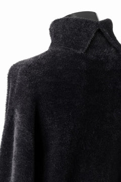 画像をギャラリービューアに読み込む, TARO HORIUCHI / th products Mole Turtle Knit / feather mogol shaggy knit (black)