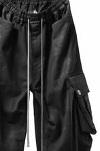 画像をギャラリービューアに読み込む, A.F ARTEFACT EXTREME WIDE CARGO PANTS / COATING TWILL (BLACK)