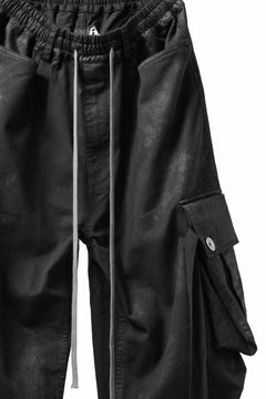 画像をギャラリービューアに読み込む, A.F ARTEFACT EXTREME WIDE CARGO PANTS / COATING TWILL (BLACK)