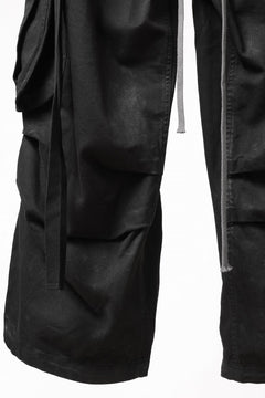 画像をギャラリービューアに読み込む, A.F ARTEFACT EXTREME WIDE CARGO PANTS / COATING TWILL (BLACK)
