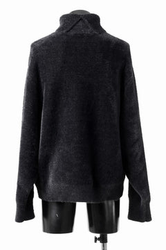 画像をギャラリービューアに読み込む, TARO HORIUCHI / th products Mole Turtle Knit / feather mogol shaggy knit (black)
