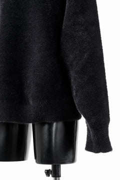 画像をギャラリービューアに読み込む, TARO HORIUCHI / th products Mole Turtle Knit / feather mogol shaggy knit (black)