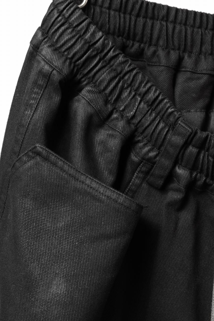 画像をギャラリービューアに読み込む, A.F ARTEFACT EXTREME WIDE CARGO PANTS / COATING TWILL (BLACK)
