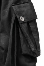 画像をギャラリービューアに読み込む, A.F ARTEFACT EXTREME WIDE CARGO PANTS / COATING TWILL (BLACK)