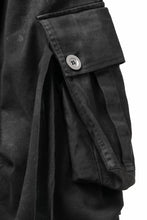 画像をギャラリービューアに読み込む, A.F ARTEFACT EXTREME WIDE CARGO PANTS / COATING TWILL (BLACK)