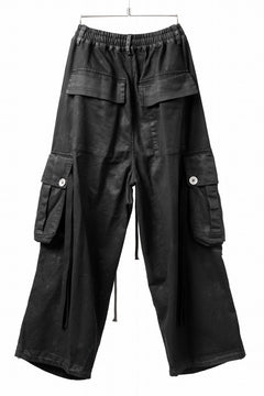 画像をギャラリービューアに読み込む, A.F ARTEFACT EXTREME WIDE CARGO PANTS / COATING TWILL (BLACK)